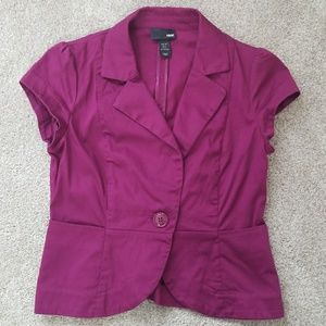 H & M short sleeve jacket
